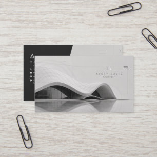 Tarjeta De Visita Arquitecto Futurista Paramétrico Moderno