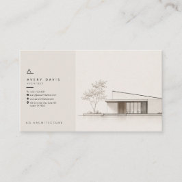 Tarjeta De Visita Arquitecto Japandi moderno