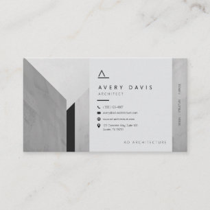 Tarjeta De Visita Arquitecto Moderno de Concreto Brutalista