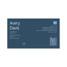 Arquitecto moderno Marina y Minimalista Plano Blue