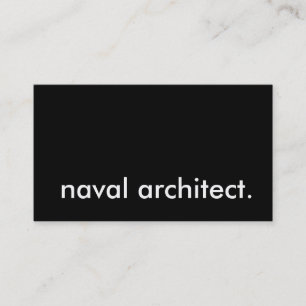 Tarjeta De Visita arquitecto naval.
