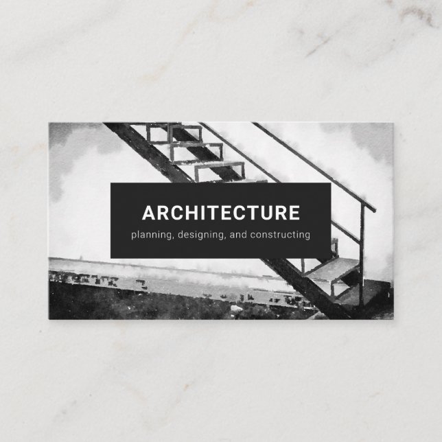 Tarjeta de visita: Arquitecto oscuro (Anverso)
