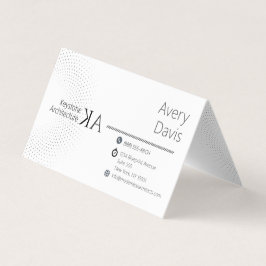 Tarjeta De Visita Arquitecto plegado minimalista moderno