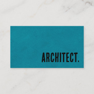 Tarjeta De Visita Arquitecto Premier Blue Faux Leather