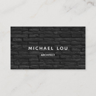 Tarjeta De Visita Arquitecto profesional de construcción de ladrillo