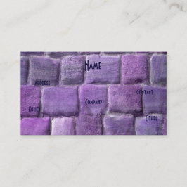 Tarjeta De Visita Arquitecto Purple Sandstone I