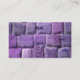 Tarjeta De Visita Arquitecto Púrpura Arena Azul