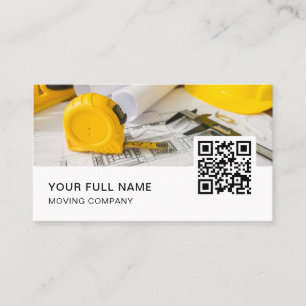 Tarjeta De Visita Arquitecto QR Code Logo Social Media