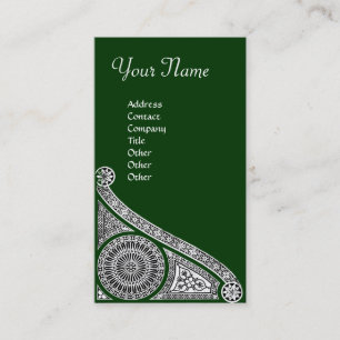 Tarjeta De Visita ARQUITECTO RENACENTISTA,Arquitectura,Blanco Verde