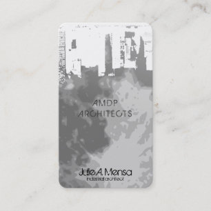 Tarjeta De Visita Arquitecto Upside Downtown Moonscape
