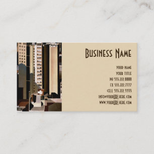 Tarjeta De Visita Arquitectura antigua, rascacielos por Sheeler, 192