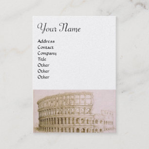Tarjeta De Visita Arquitectura clásica COLOSSEUM,Arquitecto Pearl