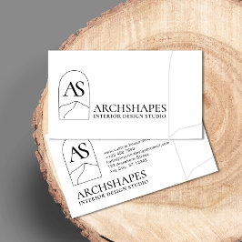 Tarjeta De Visita Arquitectura de Naturaleza de Montaña Diseño de In