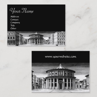 Tarjeta De Visita ARQUITECTURA DE RENACIMIENTO DE CIUDAD IDEAL Blanc