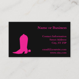 Tarjeta De Visita Arranque rosa profundo
