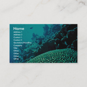 Tarjeta De Visita Arrecife de coral
