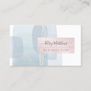 Tarjeta De Visita Arreglo abstracto PixDezines H2 Dusty Blue Busi