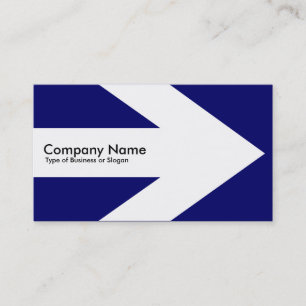 Tarjeta De Visita Arrow v3 (Blanco) - Azul marino 000066