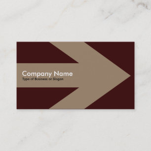 Tarjeta De Visita Arrow v3 (Cream) - Dark Brown 330000