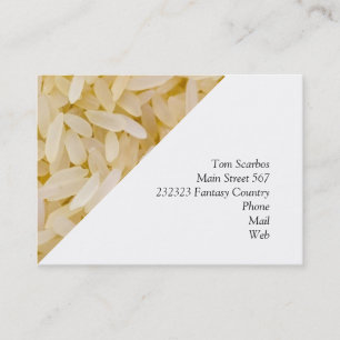 Tarjeta De Visita arroz