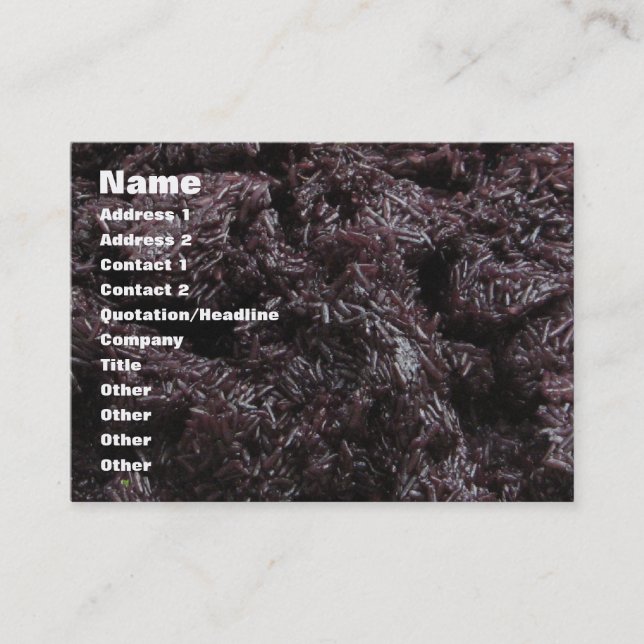 Tarjeta De Visita Arroz negro lao tailandés [presa Khao Niao] (Anverso)