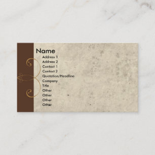 Tarjeta De Visita Art déco