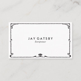 Tarjeta De Visita Art déco clásico/arte Nouveau