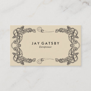 Tarjeta De Visita Art déco clásico/arte Nouveau