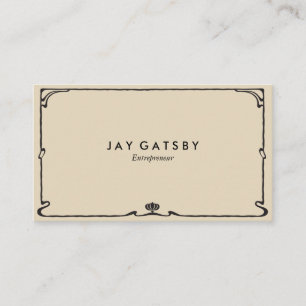 Tarjeta De Visita Art déco clásico/arte Nouveau