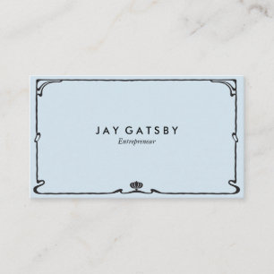 Tarjeta De Visita Art déco clásico/arte Nouveau