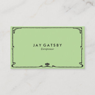 Tarjeta De Visita Art déco clásico/arte Nouveau
