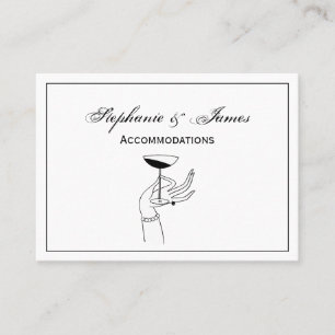 Tarjeta De Visita Art Deco Lady's Hand Holding Champagne Glass