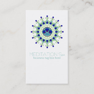 Tarjeta De Visita Art Deco Nouveau Peacock Feather Moderno Business