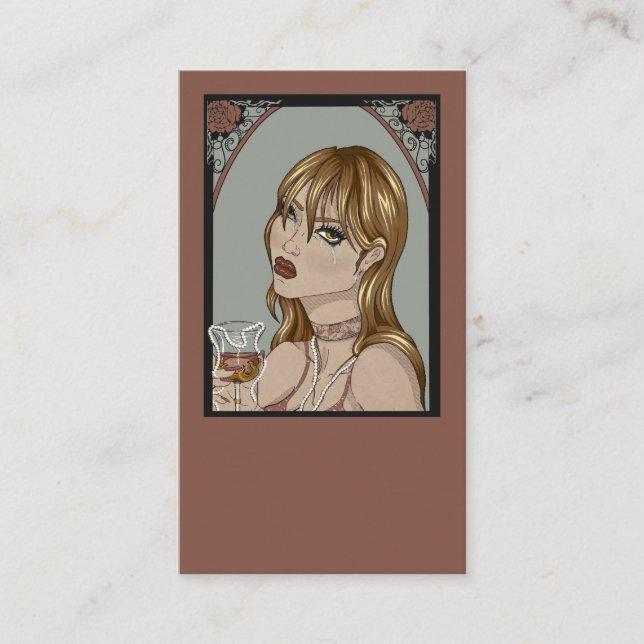Tarjeta De Visita Art nouveau (Anverso)