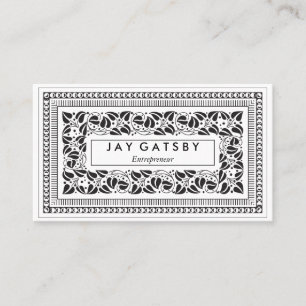 Tarjeta De Visita Art Nouveau clásico