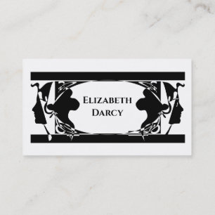 Tarjeta De Visita Art Nouveau Elegante