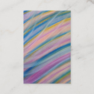 Tarjeta De Visita Arte abstracto colorido único P6