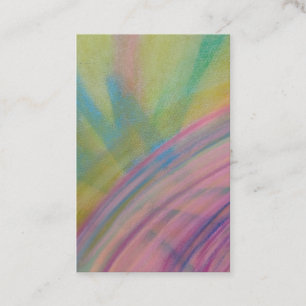 Tarjeta De Visita Arte abstracto colorido único P9
