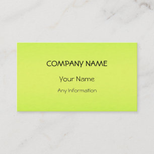 Tarjeta De Visita Arte abstracto de Lime Green
