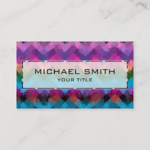 Tarjeta De Visita Arte abstracto de mosaico #2