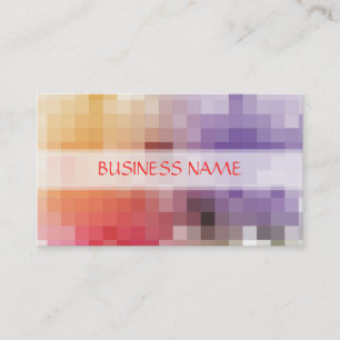 Tarjeta De Visita Arte abstracto de mosaico Patrón geométrico mode