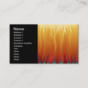 Tarjeta De Visita Arte abstracto - Fuego - Llamas de fondo
