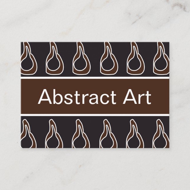 Tarjeta De Visita Arte abstracto moderno (Anverso)