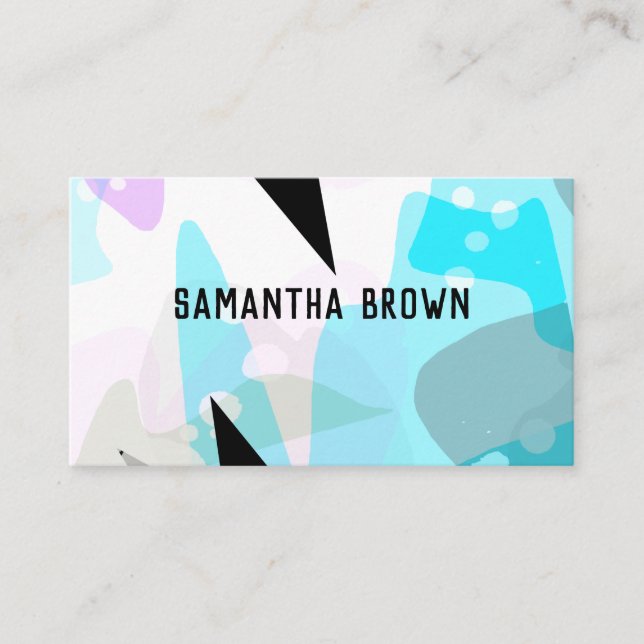 Tarjeta De Visita arte abstracto moderno de moda en moda (Anverso)