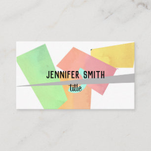 Tarjeta De Visita arte abstracto personalizado geométrico moderno
