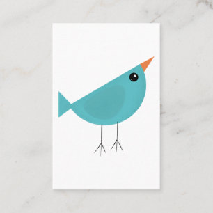 Tarjeta De Visita Arte adorable y caprichoso de aves y naturaleza