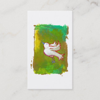 Tarjeta De Visita Arte blanco inspirador esperanzado hermoso de la