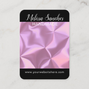 Tarjeta De Visita Arte con patrón mixto de bronce abstracto