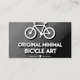 Tarjeta De Visita Arte de Bicicleta Minimalista
