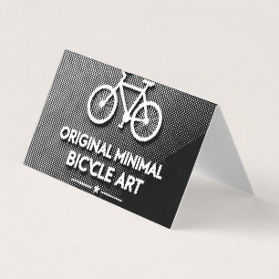 Tarjeta De Visita Arte de Bicicleta Minimalista